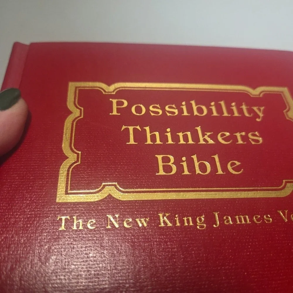 Holy Bible Possibility Thinkers Edition NKJV Thomas Nelson Red Hardcover 1984